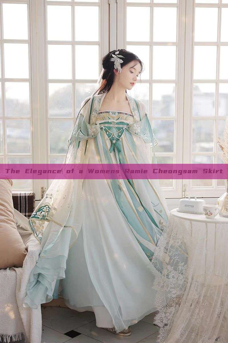 The Elegance of a Womens Ramie Cheongsam Skirt The Elegance of a Womens Ramie Cheongsam Skirt