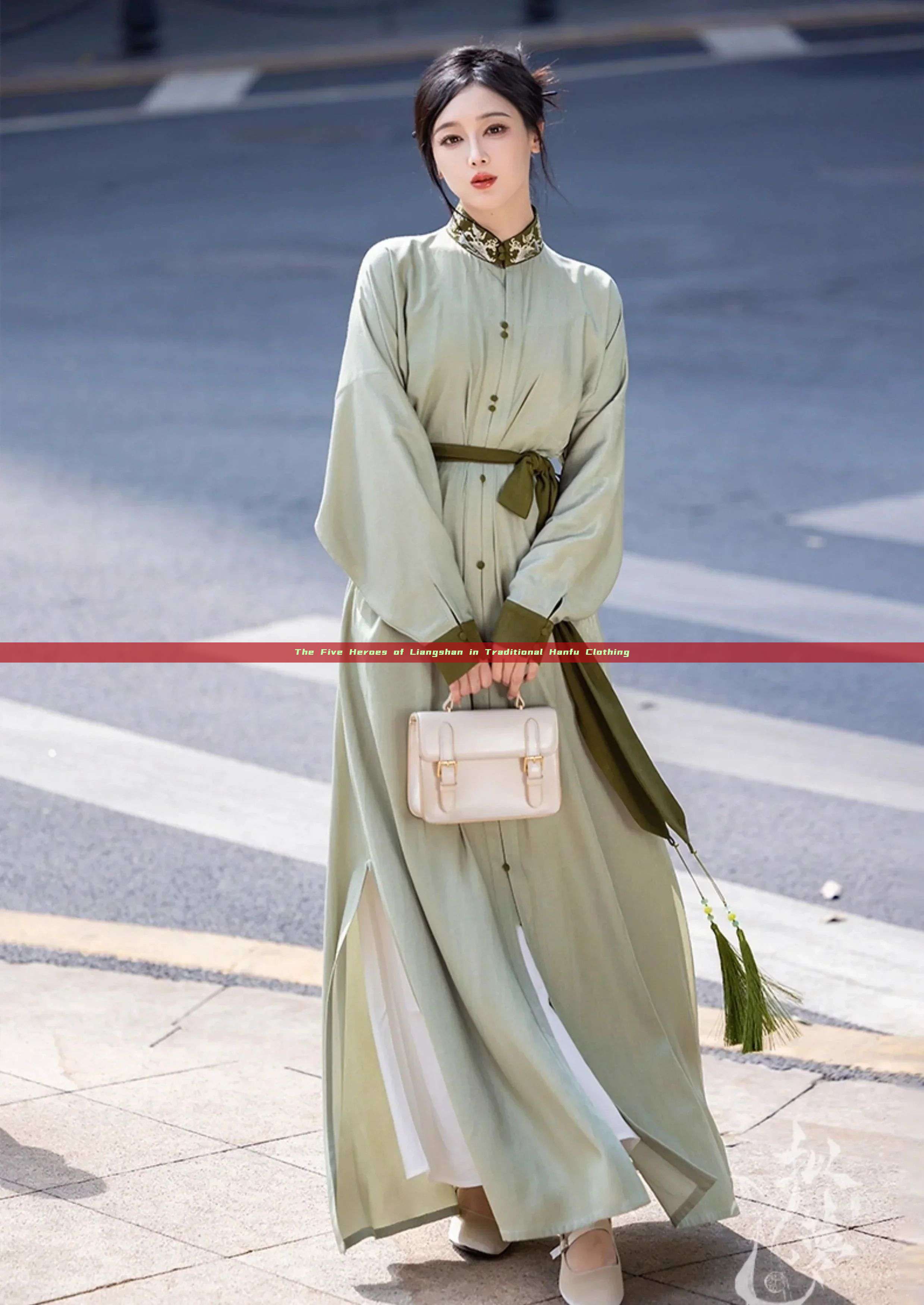 The Five Heroes of Liangshan in Traditional Hanfu Clothing