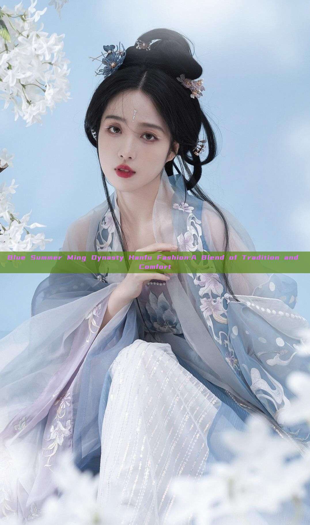 Blue Summer Ming Dynasty Hanfu Fashion:A Blend of Tradition and Comfort Blue Summer Ming Dynasty Hanfu Fashion:A Blend of Tradition and Comfort
