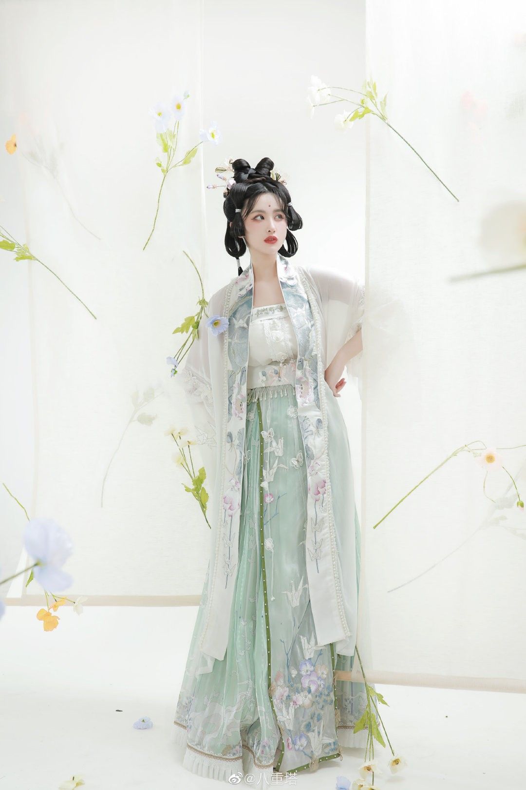 Ancient Style Blouse and Horseface Skirt:A Fusion of Traditional Elegance Ancient Style Blouse and Horseface Skirt:A Fusion of Traditional Elegance