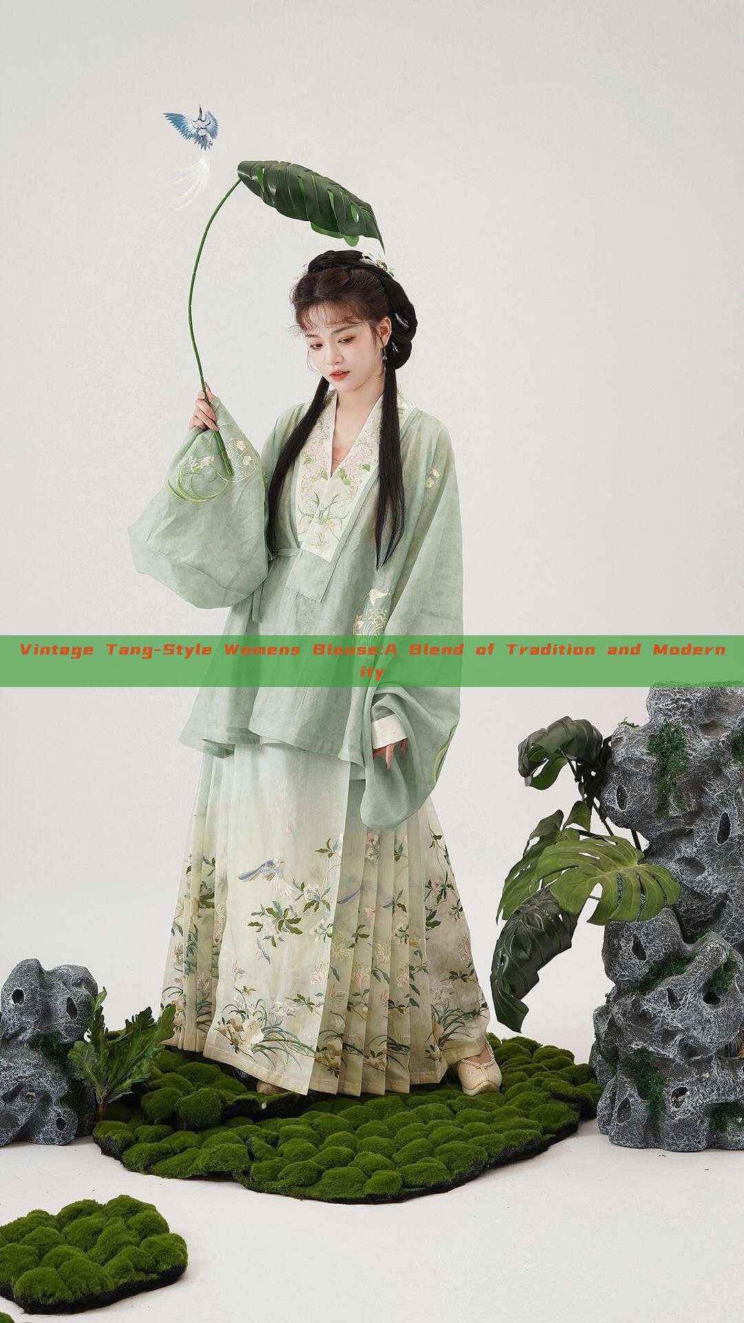 Vintage Tang-Style Womens Blouse:A Blend of Tradition and Modernity Vintage Tang-Style Womens Blouse:A Blend of Tradition and Modernity