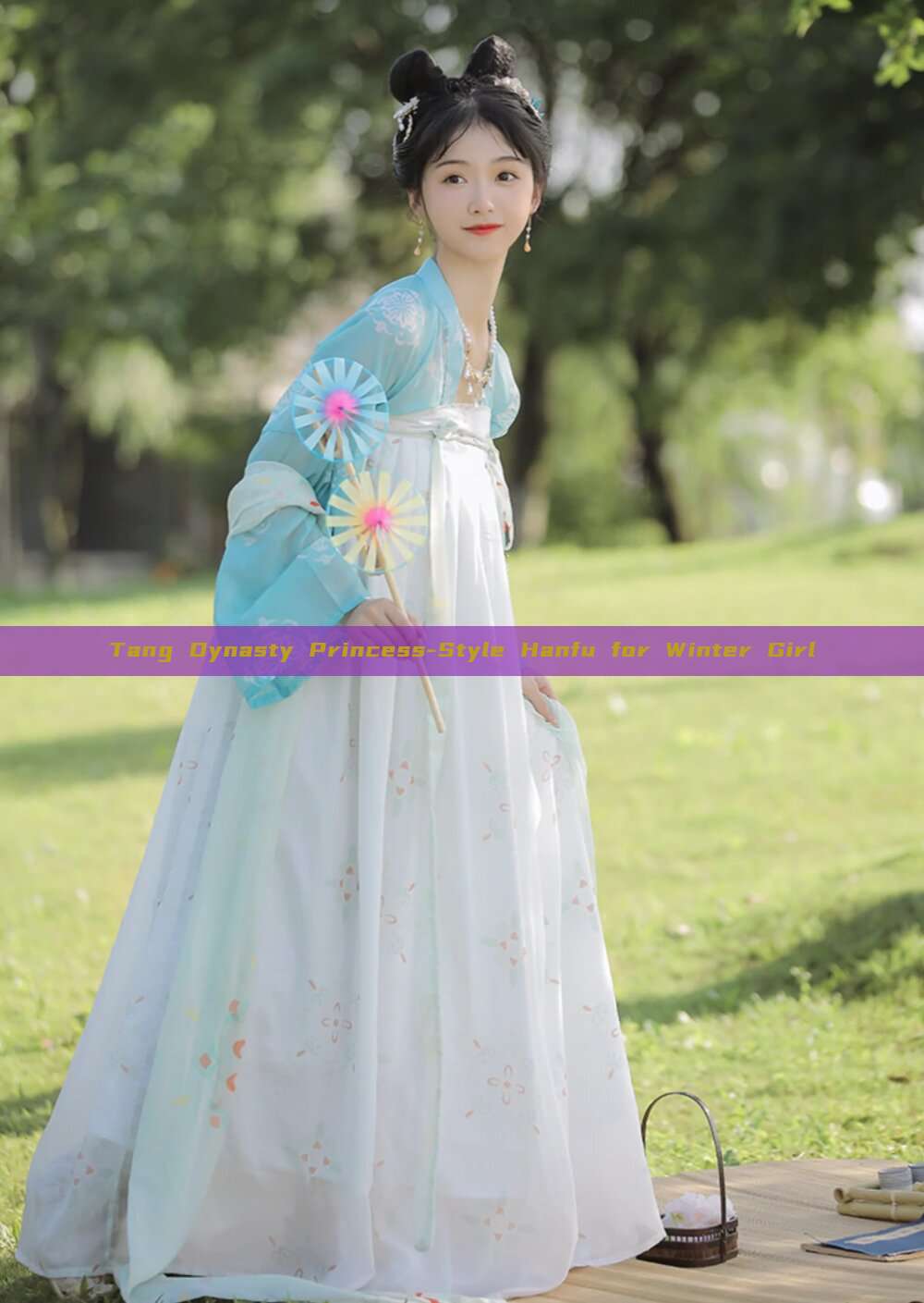 Tang Dynasty Princess-Style Hanfu for Winter Girl Tang Dynasty Princess-Style Hanfu for Winter Girl