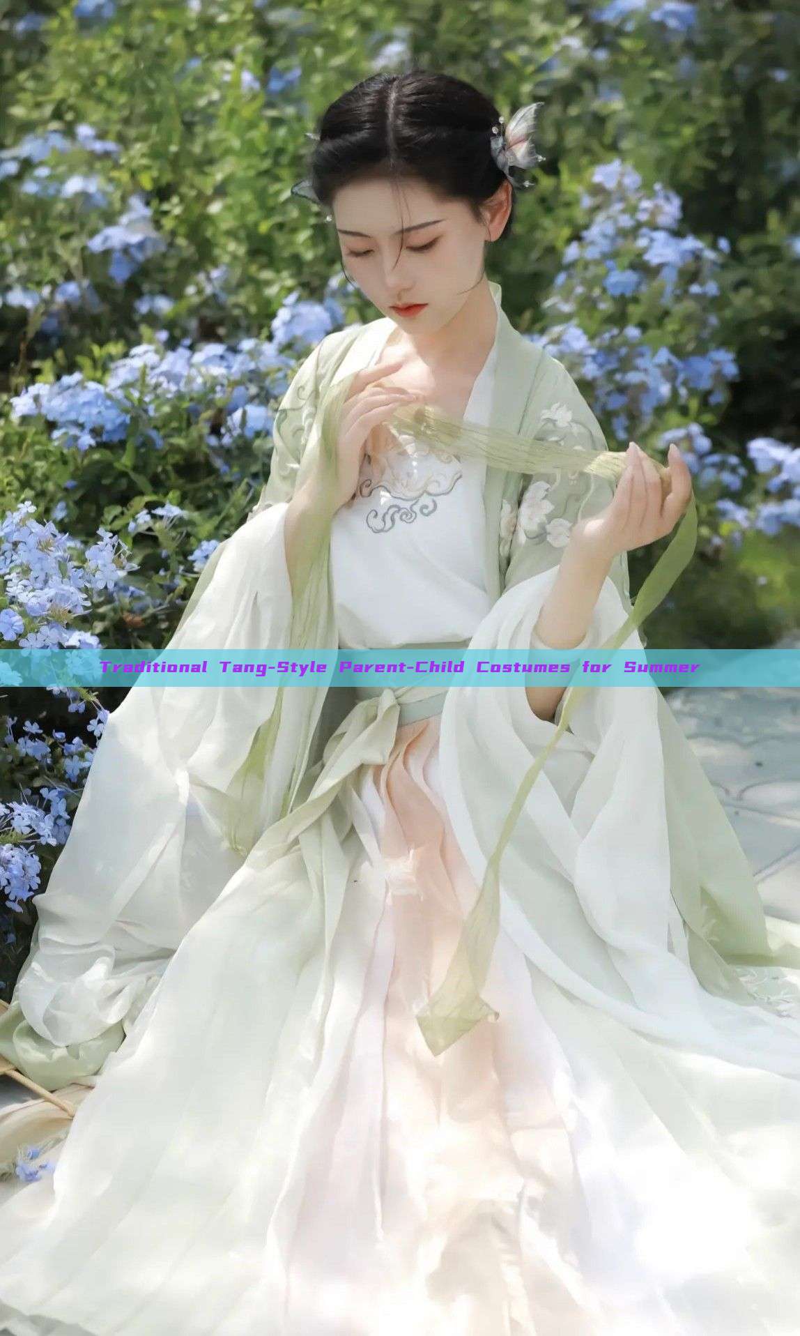 Traditional Tang-Style Parent-Child Costumes for Summer Traditional Tang-Style Parent-Child Costumes for Summer
