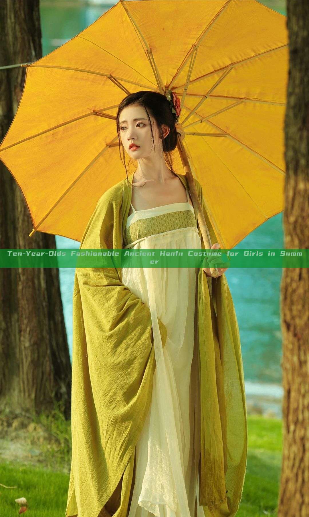 Ten-Year-Olds Fashionable Ancient Hanfu Costume for Girls in Summer Ten-Year-Olds Fashionable Ancient Hanfu Costume for Girls in Summer