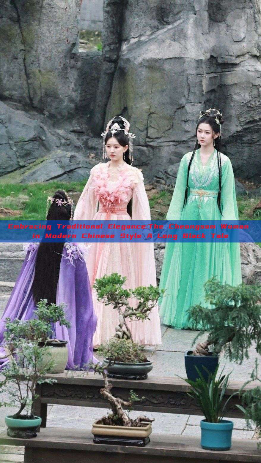 Embracing Traditional Elegance:The Cheongsam Woman in Modern Chinese Style A Long Black Tale Embracing Traditional Elegance:The Cheongsam Woman in Modern Chinese Style A Long Black Tale