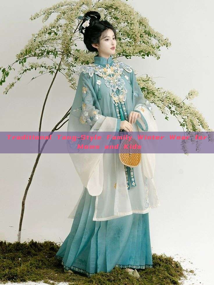 Traditional Tang-Style Family Winter Wear for Moms and Kids Traditional Tang-Style Family Winter Wear for Moms and Kids