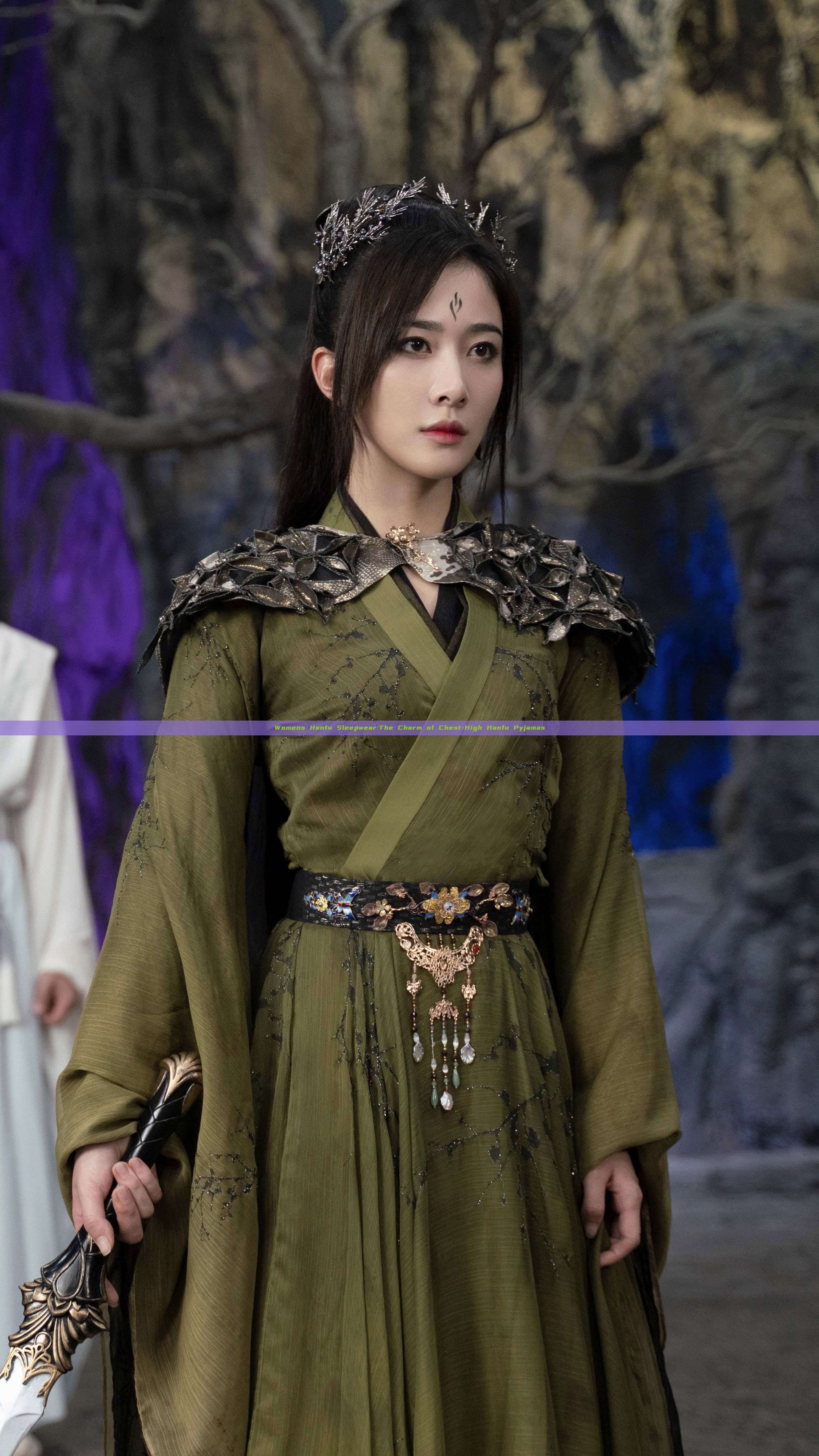 Womens Hanfu Sleepwear:The Charm of Chest-High Hanfu Pyjamas Womens Hanfu Sleepwear:The Charm of Chest-High Hanfu Pyjamas