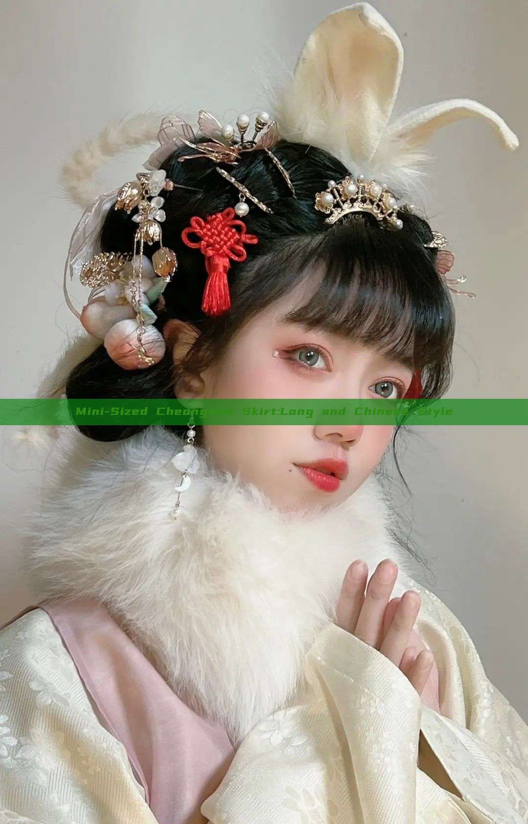 Mini-Sized Cheongsam Skirt:Long and Chinese Style