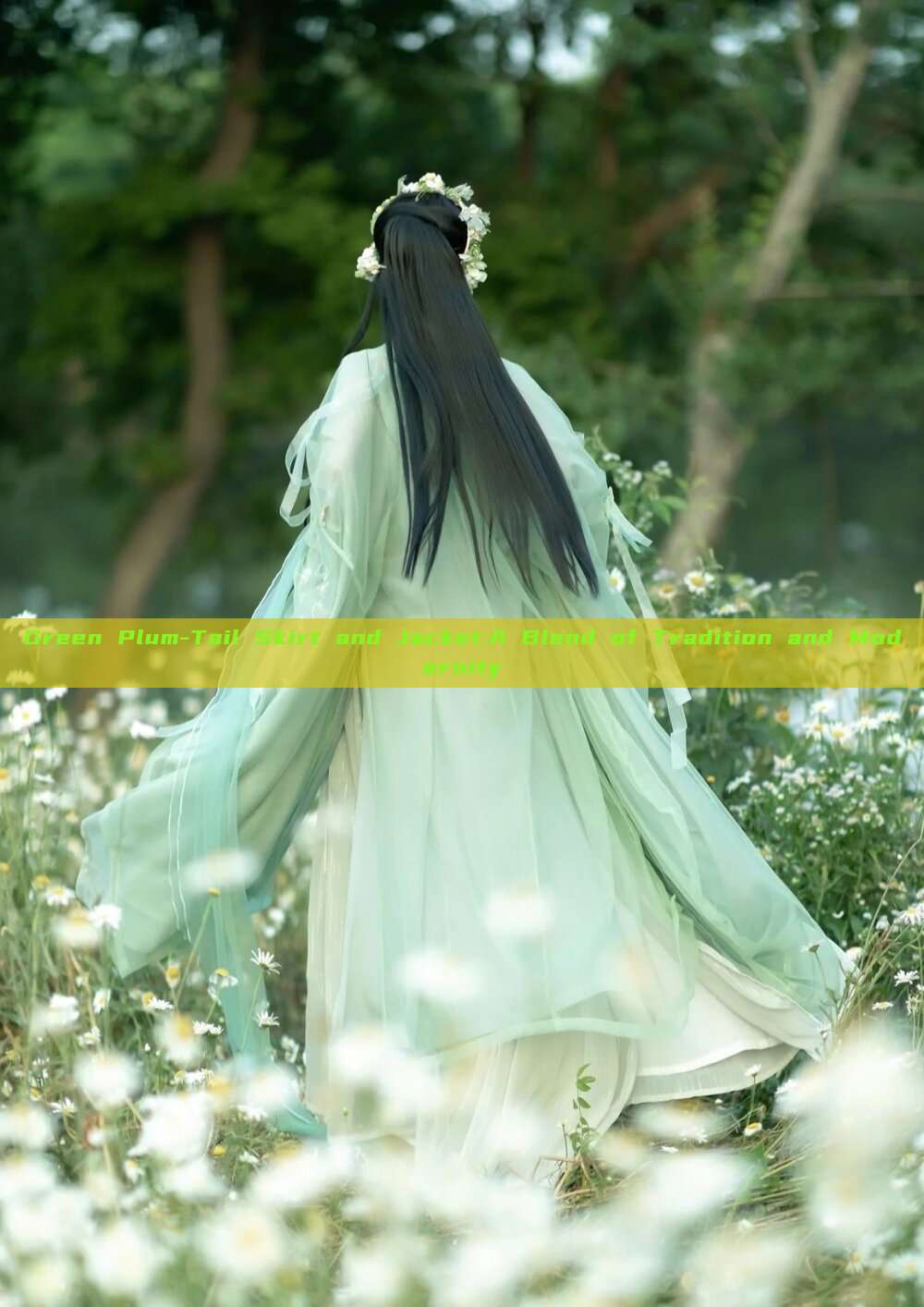 Green Plum-Tail Skirt and Jacket:A Blend of Tradition and Modernity Green Plum-Tail Skirt and Jacket:A Blend of Tradition and Modernity