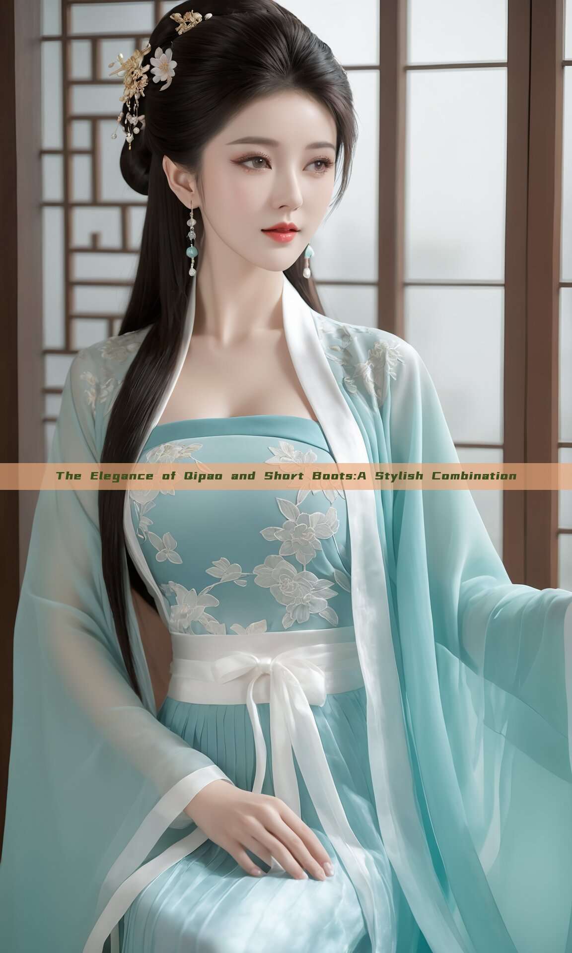 The Elegance of Qipao and Short Boots:A Stylish Combination The Elegance of Qipao and Short Boots:A Stylish Combination