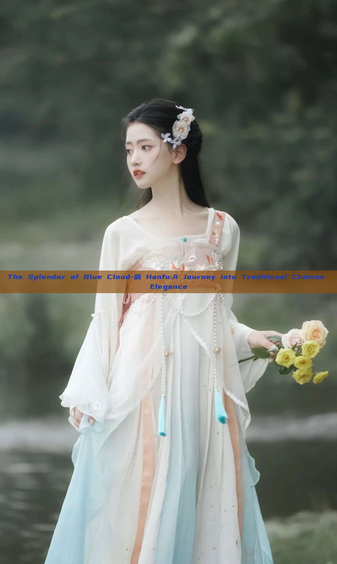 The Splendor of Blue Cloud-肩 Hanfu:A Journey into Traditional Chinese Elegance The Splendor of Blue Cloud-肩 Hanfu:A Journey into Traditional Chinese Elegance