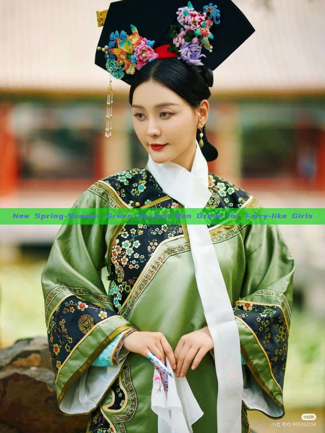 New Spring-Summer Green Ancient Han Dress for Fairy-like Girls New Spring-Summer Green Ancient Han Dress for Fairy-like Girls