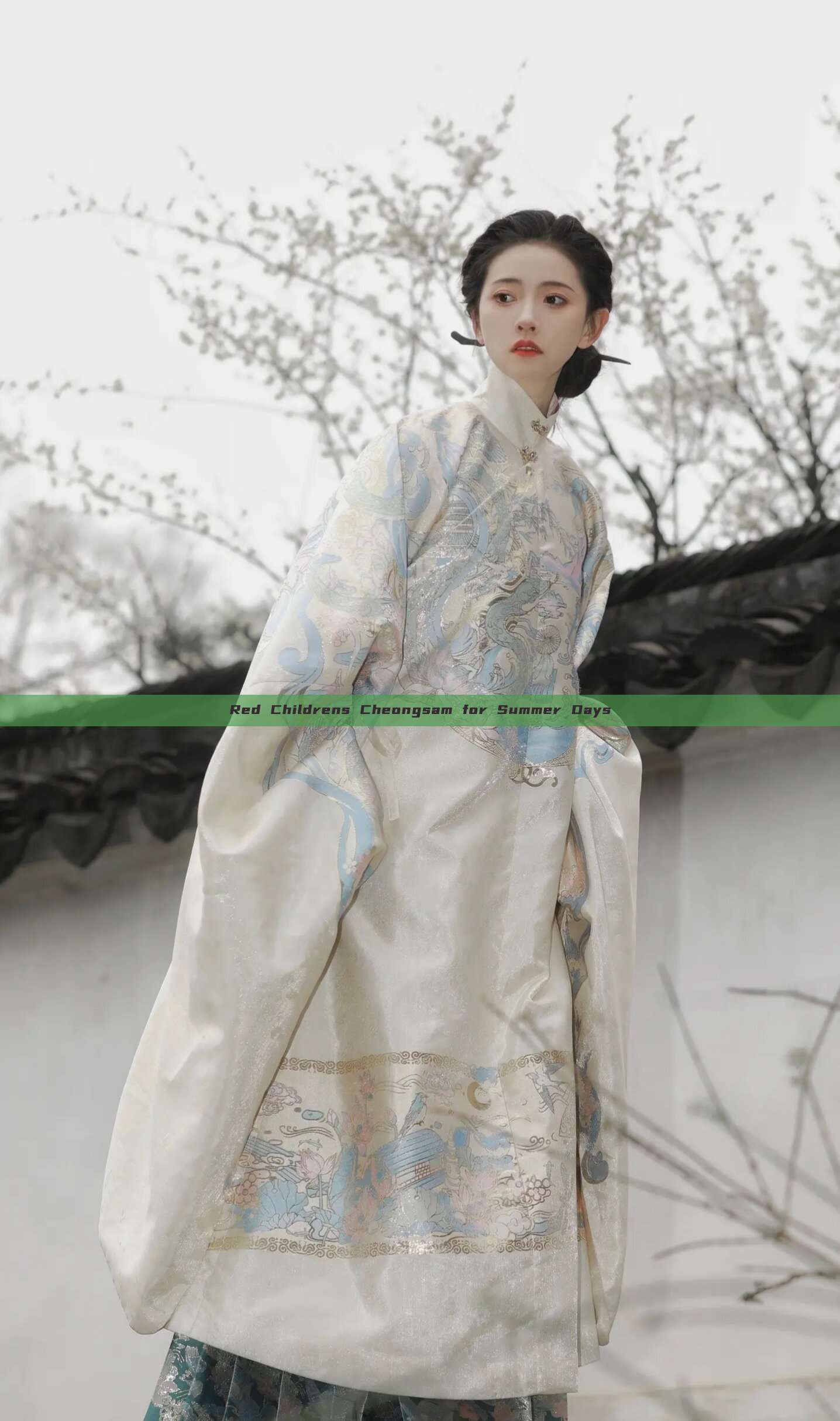 Red Childrens Cheongsam for Summer Days Red Childrens Cheongsam for Summer Days