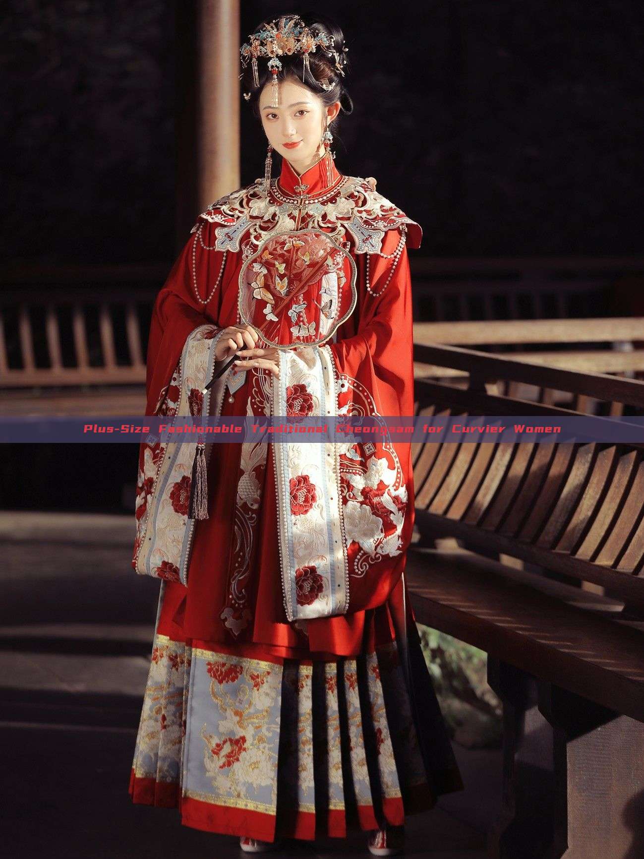 Plus-Size Fashionable Traditional Cheongsam for Curvier Women Plus-Size Fashionable Traditional Cheongsam for Curvier Women