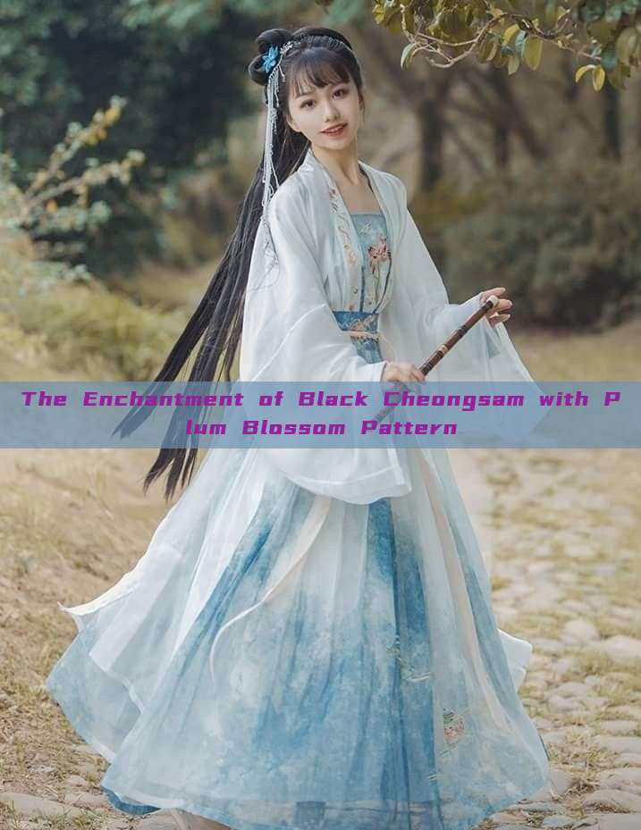 The Enchantment of Black Cheongsam with Plum Blossom Pattern The Enchantment of Black Cheongsam with Plum Blossom Pattern