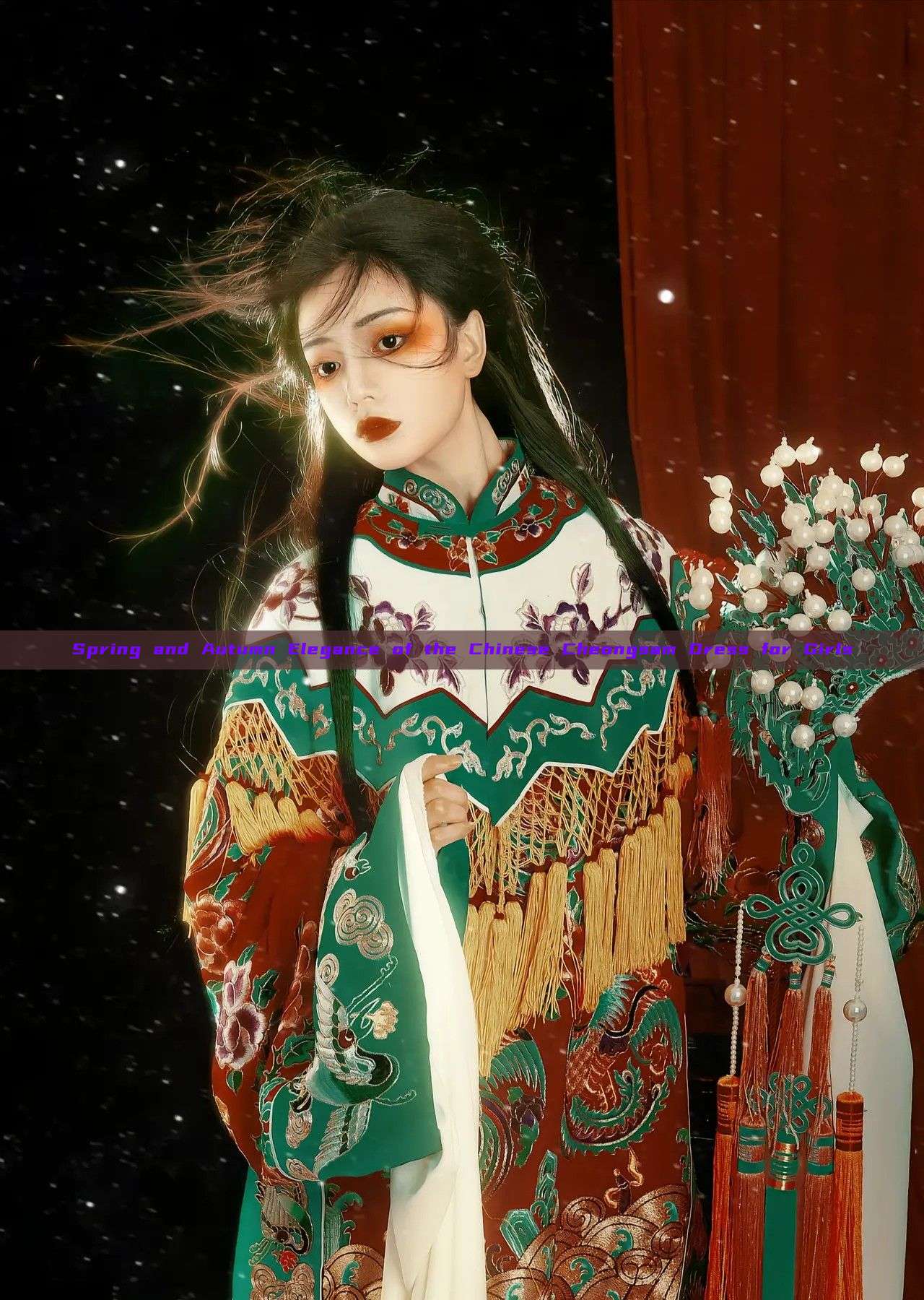 Spring and Autumn Elegance of the Chinese Cheongsam Dress for Girls Spring and Autumn Elegance of the Chinese Cheongsam Dress for Girls