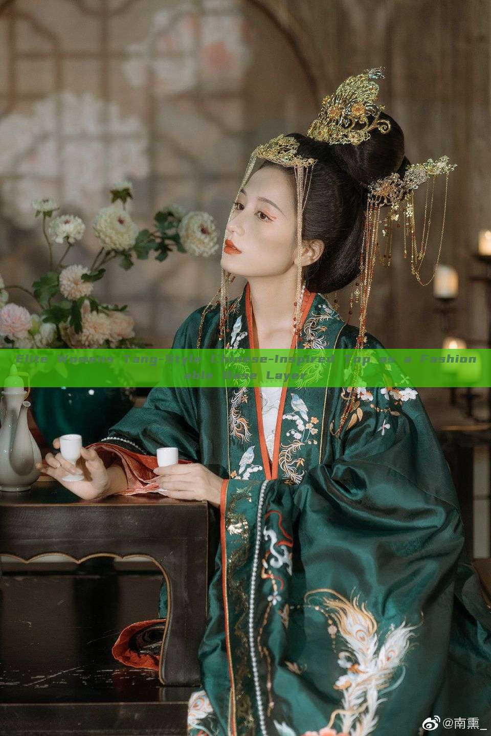 Elite Womens Tang-Style Chinese-Inspired Top as a Fashionable Base Layer Elite Womens Tang-Style Chinese-Inspired Top as a Fashionable Base Layer