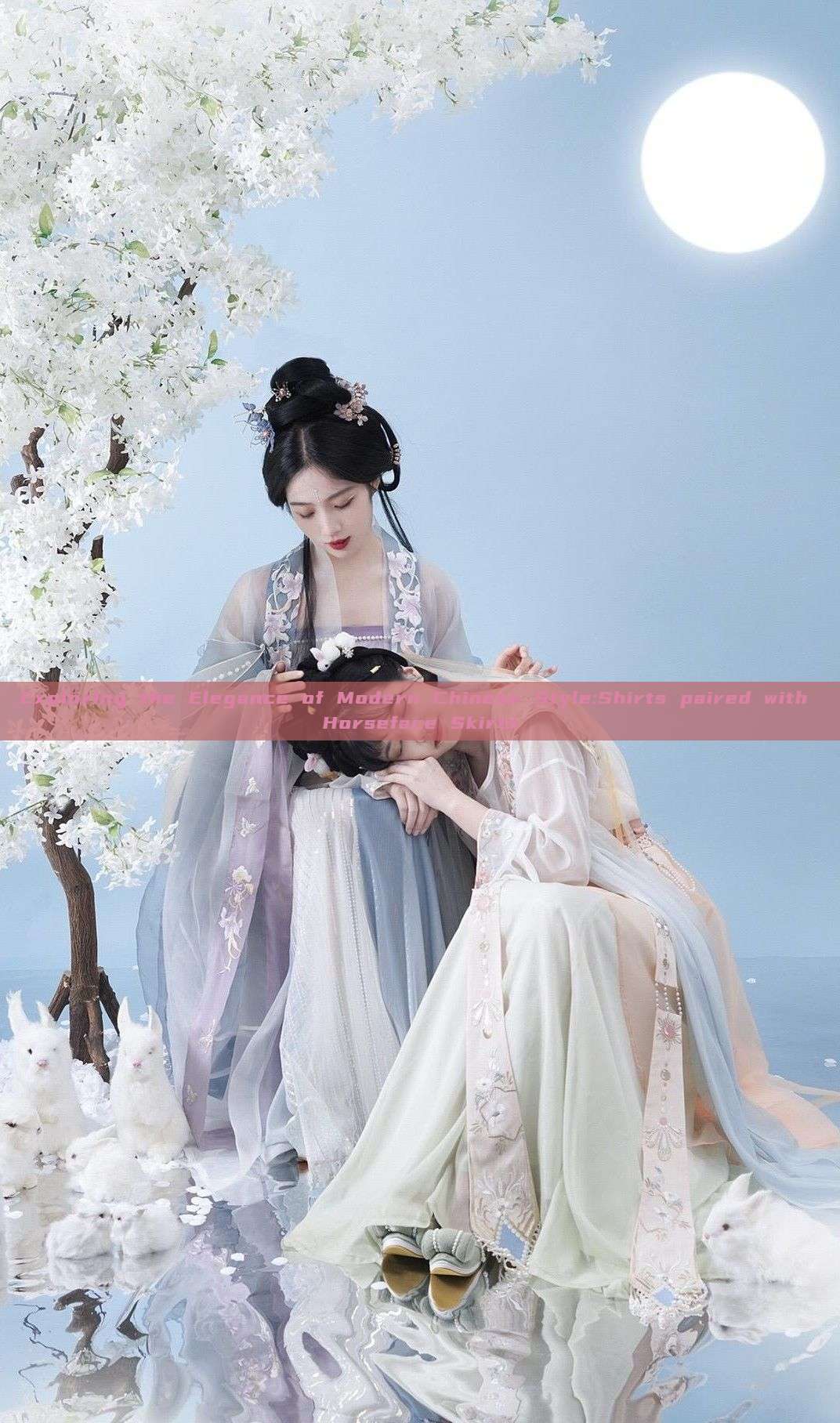 Exploring the Elegance of Modern Chinese Style:Shirts paired with Horseface Skirts