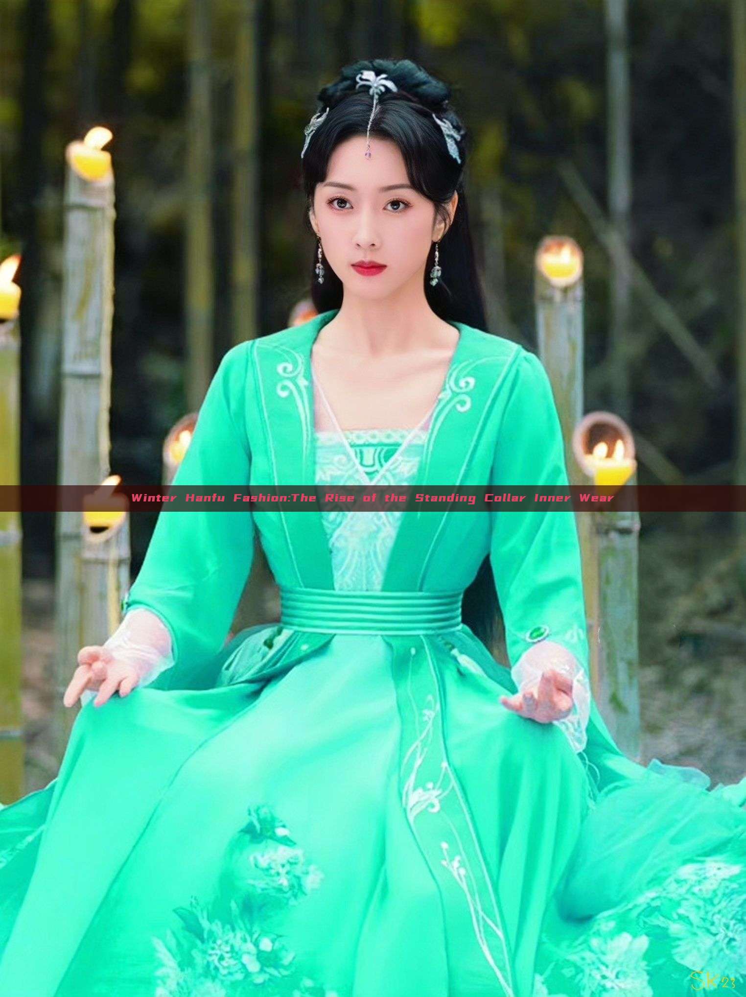 Winter Hanfu Fashion:The Rise of the Standing Collar Inner Wear