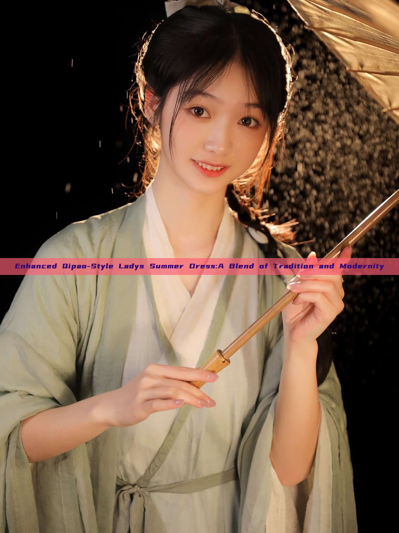 Enhanced Qipao-Style Ladys Summer Dress:A Blend of Tradition and Modernity Enhanced Qipao-Style Ladys Summer Dress:A Blend of Tradition and Modernity
