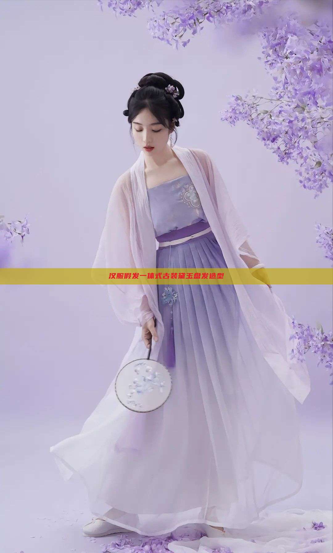 汉服假发一体式古装黛玉盘发造型 汉服假发一体式古装黛玉盘发造型
