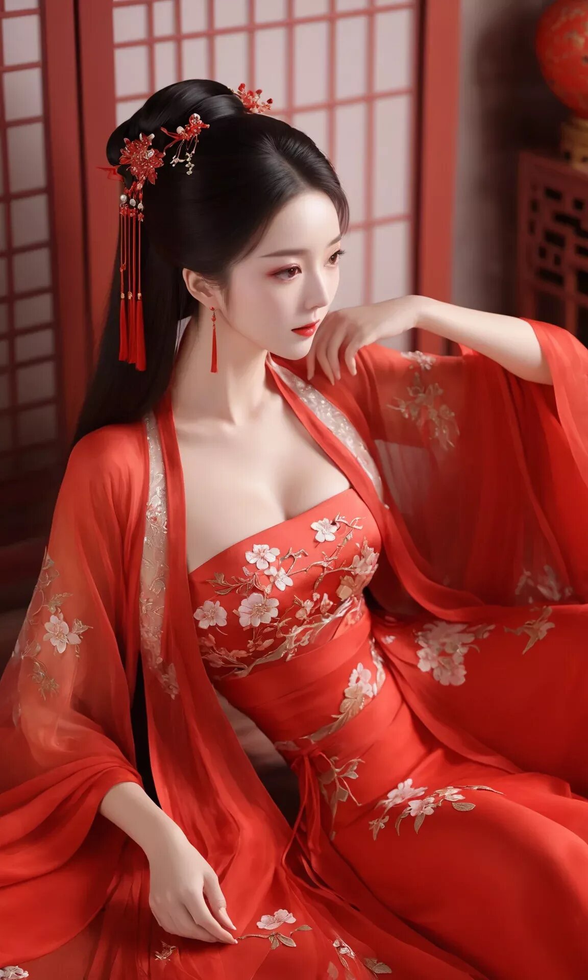 Blue and White Porcelain Pattern Cheongsam Made of Pure Cotton Blue and White Porcelain Pattern Cheongsam Made of Pure Cotton