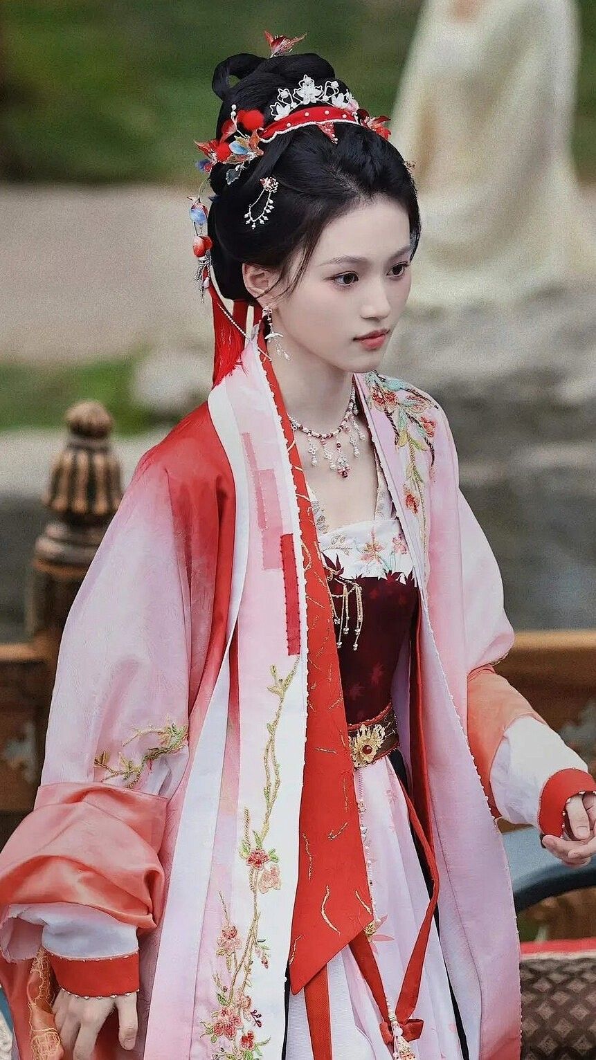 Red Hanfu Splendor in the Year of the Dragon Red Hanfu Splendor in the Year of the Dragon