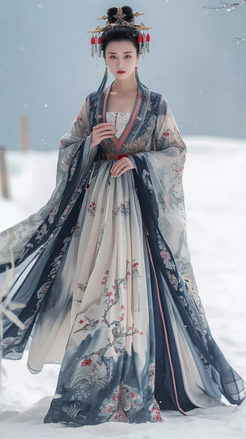 Hanfu Performance Costumes in the Style of Chen Qianqian Hanfu Performance Costumes in the Style of Chen Qianqian