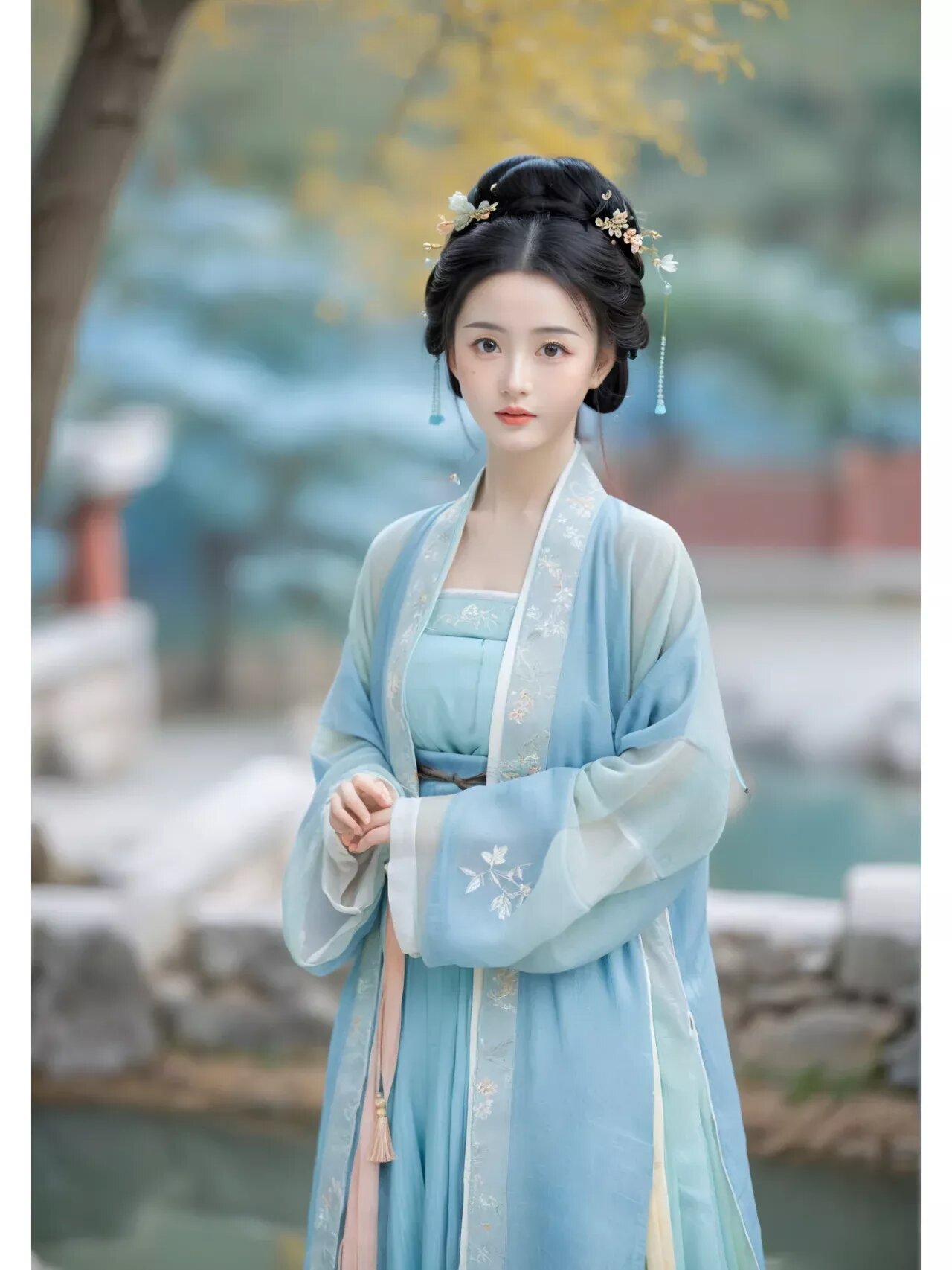 Elegant Lady Hanfu Costumes:A Complete Ensemble Elegant Lady Hanfu Costumes:A Complete Ensemble