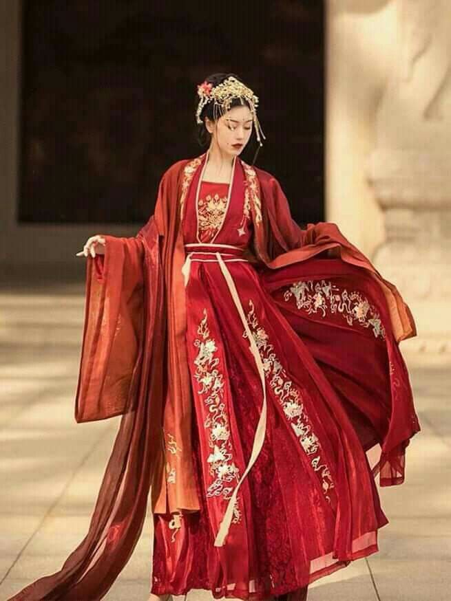 The Enchantment of a Red Hanfu Lady:Embracing the Chinese Traditional Beauty The Enchantment of a Red Hanfu Lady:Embracing the Chinese Traditional Beauty