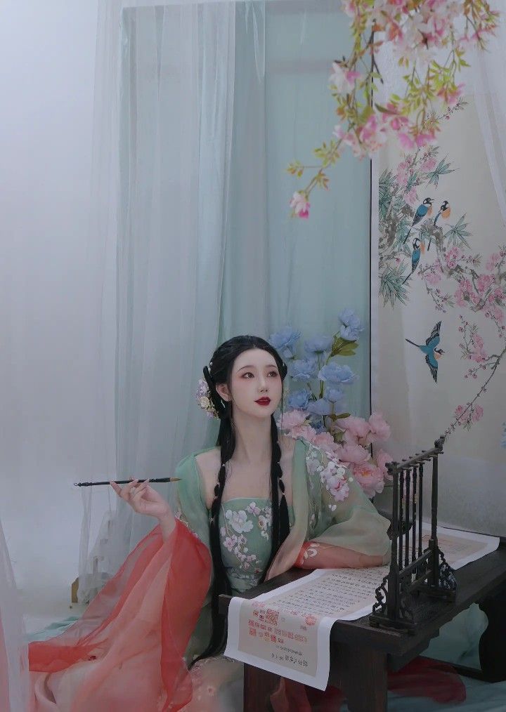Traditional Tang Costumes:The Enchantment of a Girl in Winter Traditional Tang Costumes:The Enchantment of a Girl in Winter