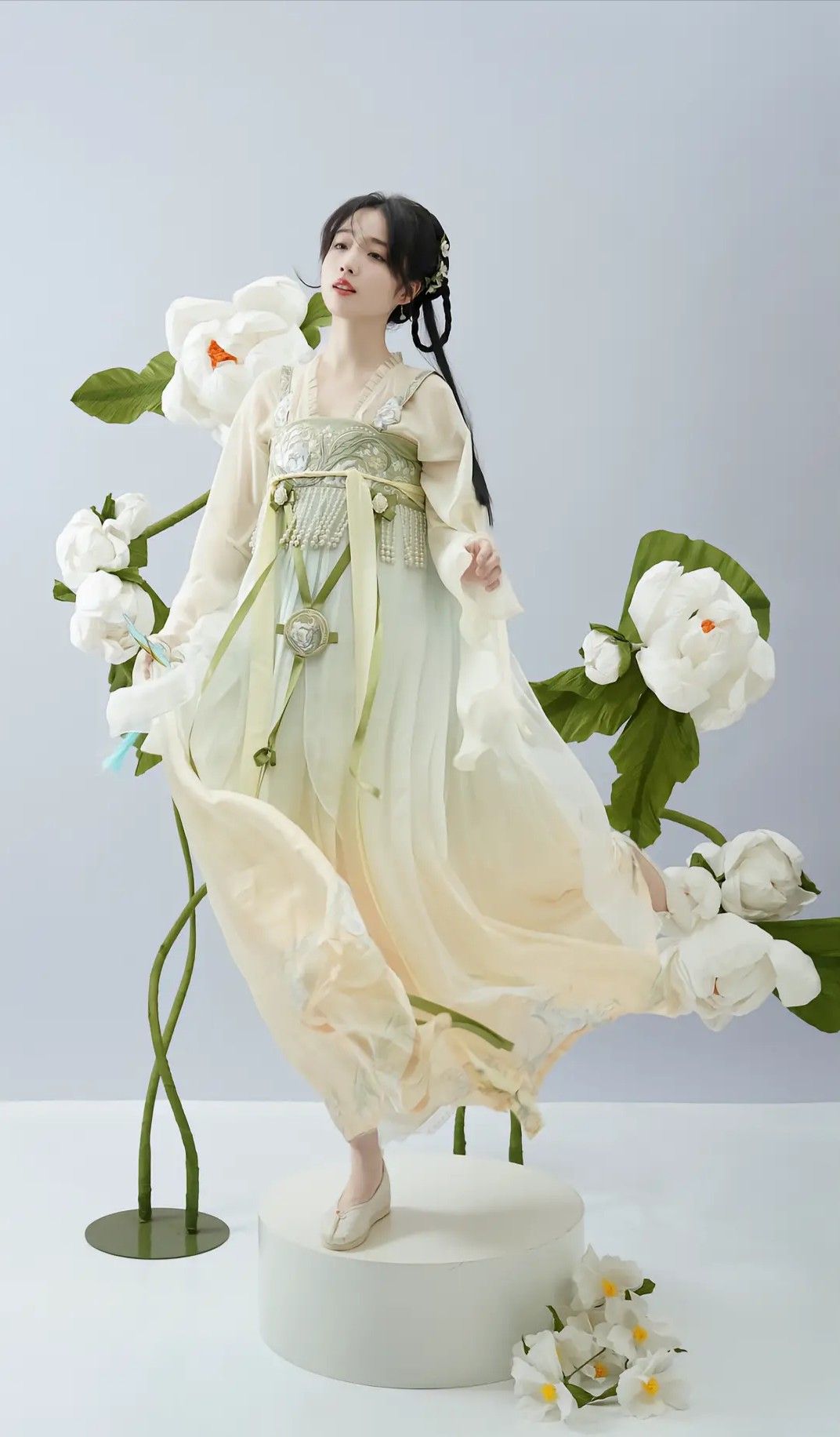 Heavy-Work Embroidery Pony-Skin Skirt Ensemble Heavy-Work Embroidery Pony-Skin Skirt Ensemble