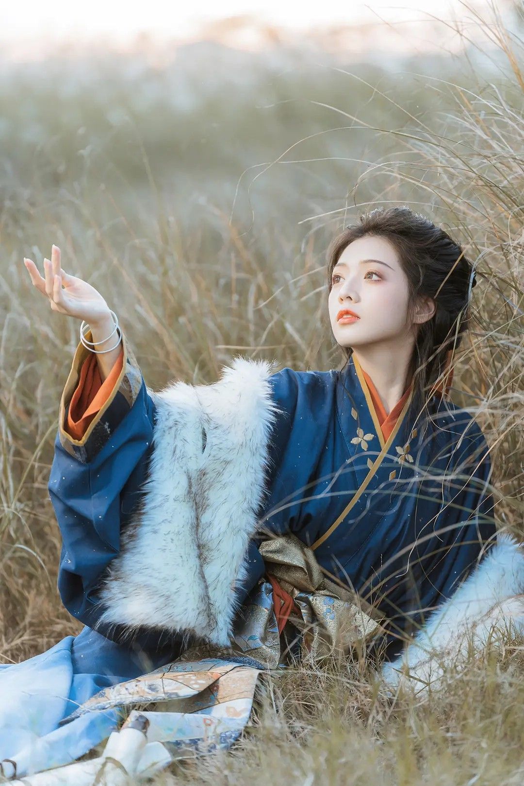 Winter Pink Childrens Traditional Chinese Hanfu Dress for Girls Winter Pink Childrens Traditional Chinese Hanfu Dress for Girls