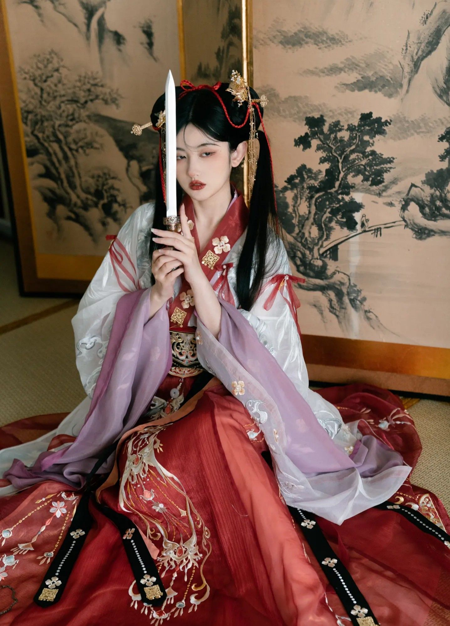 A Girls Hanfu Costume Set:Embracing Traditional Elegance in Modern Times A Girls Hanfu Costume Set:Embracing Traditional Elegance in Modern Times