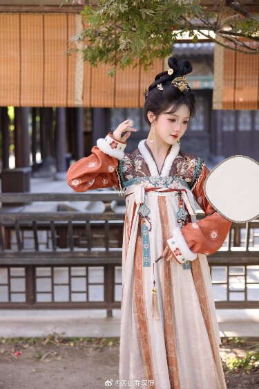 Veiled Elegance:The Ancient Charm of Hanfu with a Silk面纱 Veiled Elegance:The Ancient Charm of Hanfu with a Silk面纱