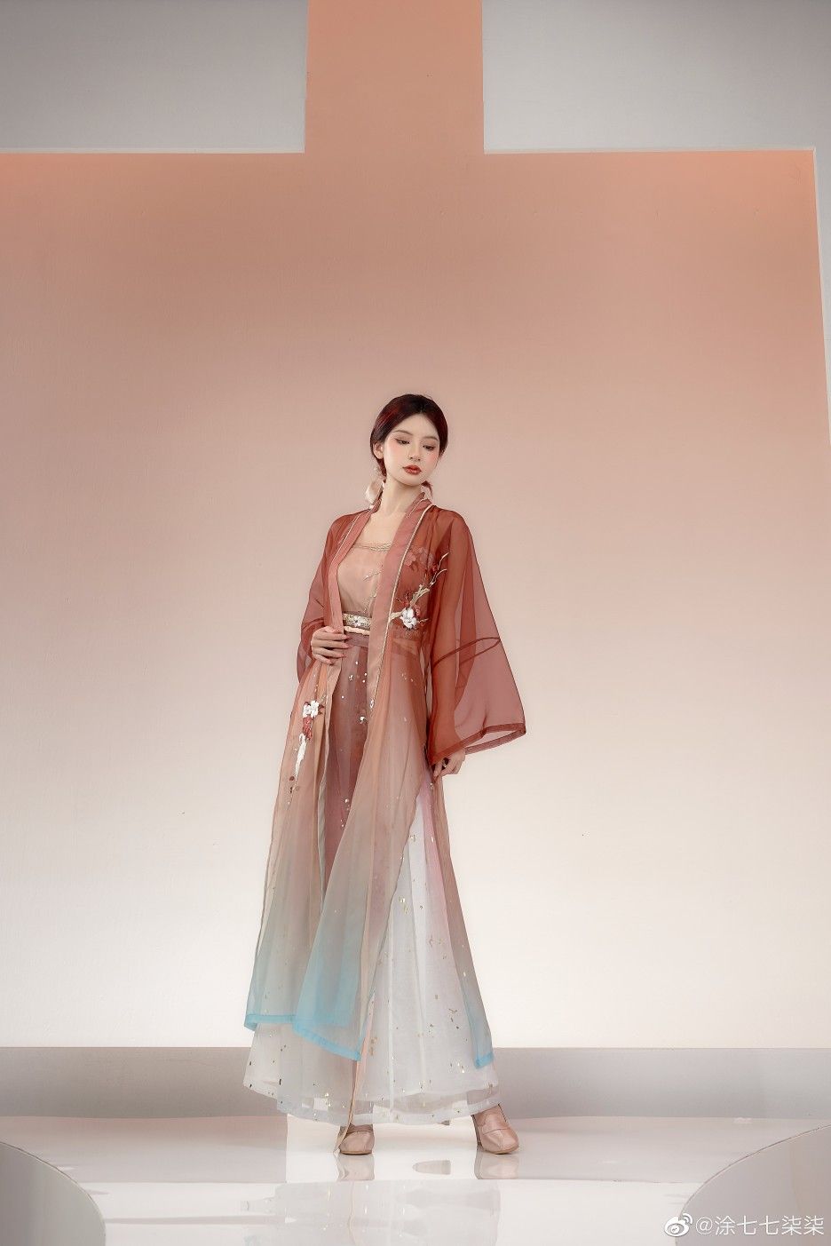 The Charm of Cheongsam with Open Cardigan Jacket The Charm of Cheongsam with Open Cardigan Jacket