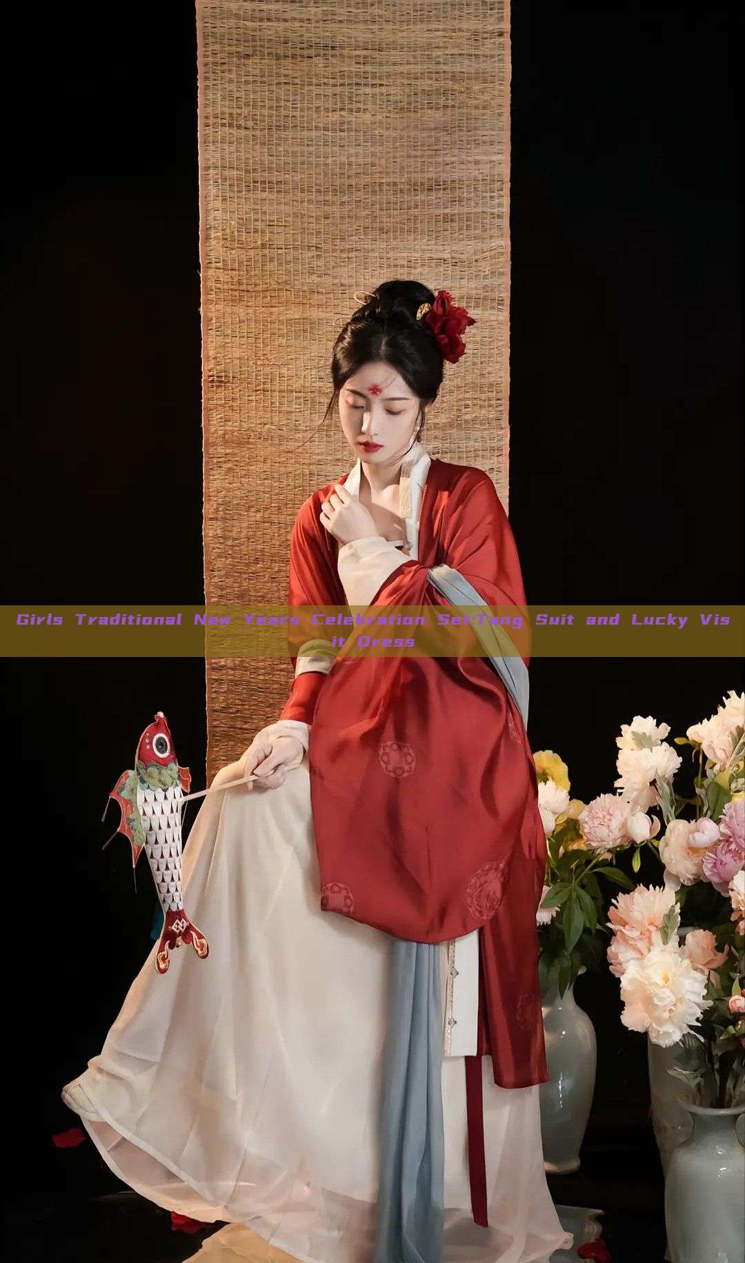 Girls Traditional New Years Celebration Set:Tang Suit and Lucky Visit Dress Girls Traditional New Years Celebration Set:Tang Suit and Lucky Visit Dress